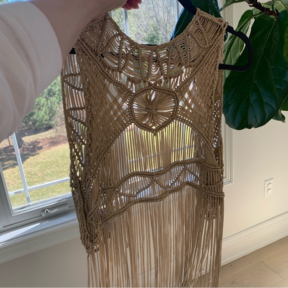 Fringe vest Beige (never worn) - Picture 3 of 8